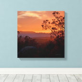 California Sunset Canvas Afdruk (Insitu (Houten vloer))