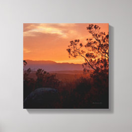 California Sunset Canvas Afdruk