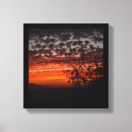 California Sunset Canvas Afdruk