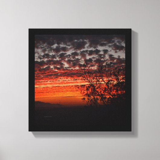 California Sunset Canvas Afdruk (Voorkant)