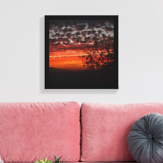California Sunset Canvas Afdruk (Insitu (Woonkamer))