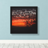 California Sunset Canvas Afdruk (Insitu (Houten vloer))