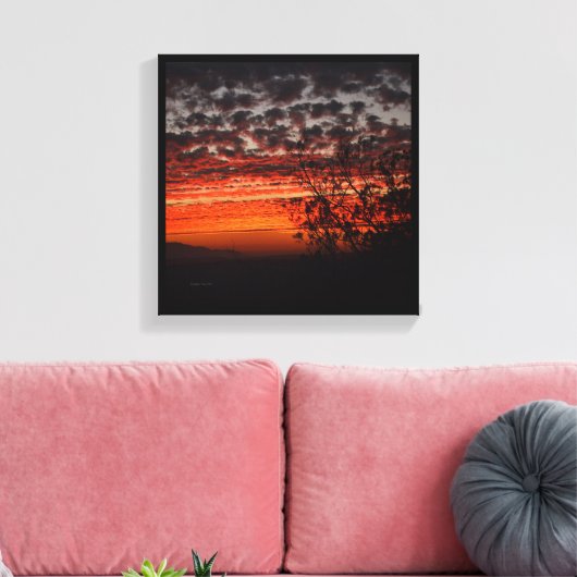 California Sunset Canvas Afdruk (Insitu (Woonkamer))