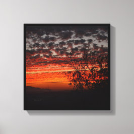 California Sunset Canvas Afdruk