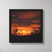 California Sunset Canvas Afdruk (Voorkant)