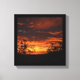 California Sunset Canvas Afdruk