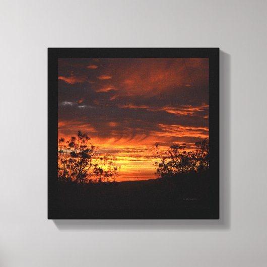 California Sunset Canvas Afdruk (Voorkant)