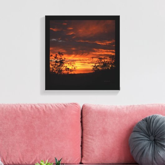 California Sunset Canvas Afdruk (Insitu (Woonkamer))