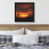 California Sunset Canvas Afdruk (Insitu (Slaapkamer))