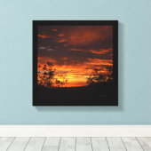 California Sunset Canvas Afdruk (Insitu (Houten vloer))