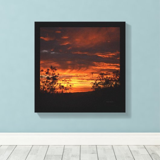 California Sunset Canvas Afdruk (Insitu (Houten vloer))