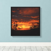 California Sunset Canvas Afdruk (Insitu (Houten vloer))