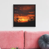 California Sunset Canvas Afdruk (Insitu (Woonkamer))