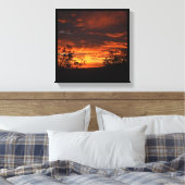 California Sunset Canvas Afdruk (Insitu (Slaapkamer))