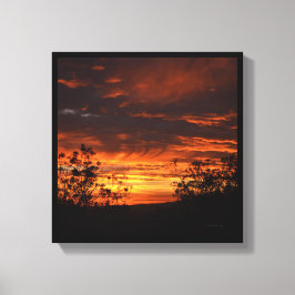 California Sunset Canvas Afdruk