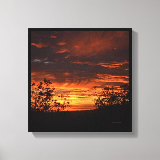 California Sunset Canvas Afdruk (Voorkant)