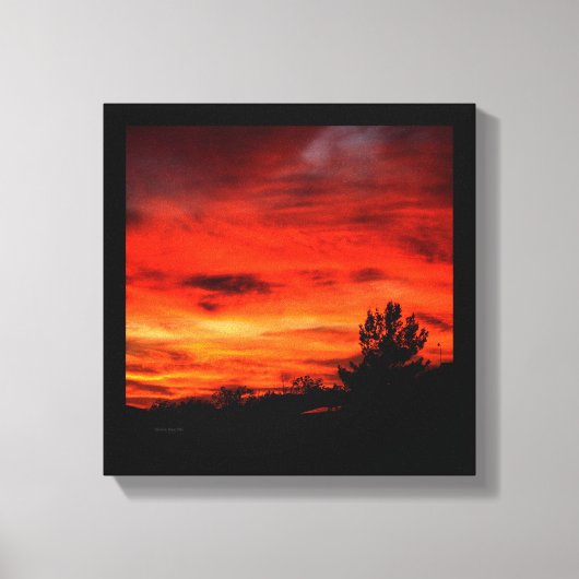 California Sunset Canvas Afdruk (Voorkant)