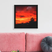 California Sunset Canvas Afdruk (Insitu (Woonkamer))