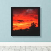 California Sunset Canvas Afdruk (Insitu (Houten vloer))