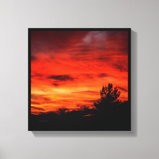 California Sunset Canvas Afdruk (Voorkant)