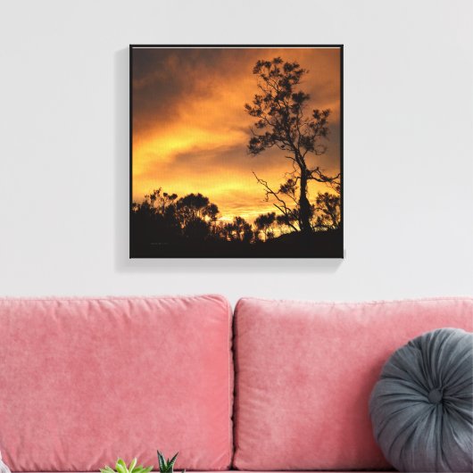 California Sunset Canvas Afdruk (Insitu (Woonkamer))