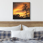 California Sunset Canvas Afdruk (Insitu (Slaapkamer))