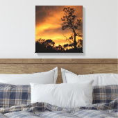 California Sunset Canvas Afdruk (Insitu (Slaapkamer))