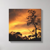 California Sunset Canvas Afdruk (Voorkant)