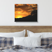 California Sunset Canvas Afdruk (Insitu (Slaapkamer))