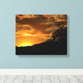 California Sunset Canvas Afdruk (Insitu (Houten vloer))