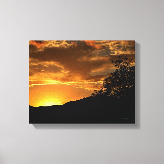 California Sunset Canvas Afdruk (Voorkant)