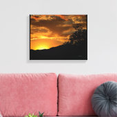 California Sunset Canvas Afdruk (Insitu (Woonkamer))