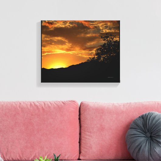 California Sunset Canvas Afdruk (Insitu (Woonkamer))