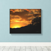 California Sunset Canvas Afdruk (Insitu (Houten vloer))
