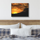 California Sunset Canvas Afdruk (Insitu (Slaapkamer))