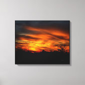 California Sunset Canvas Afdruk (Voorkant)