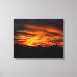 California Sunset Canvas Afdruk