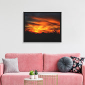 California Sunset Canvas Afdruk (Insitu (Woonkamer))