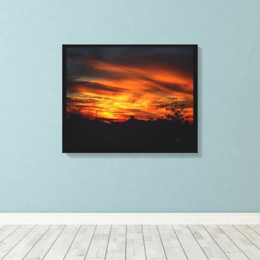 California Sunset Canvas Afdruk (Insitu (Houten vloer))