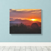 California Sunset Canvas Afdruk (Insitu (Houten vloer))