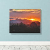 California Sunset Canvas Afdruk (Insitu (Houten vloer))