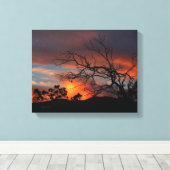 California Sunset Canvas Afdruk (Insitu (Houten vloer))