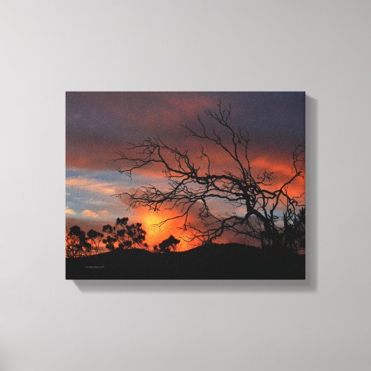 California Sunset Canvas Afdruk (Voorkant)