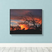 California Sunset Canvas Afdruk (Insitu (Houten vloer))