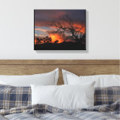California Sunset Canvas Afdruk (Insitu (Slaapkamer))
