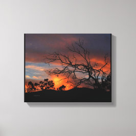 California Sunset Canvas Afdruk