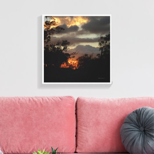 California Sunset Canvas Afdruk (Insitu (Woonkamer))