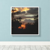 California Sunset Canvas Afdruk (Insitu (Houten vloer))