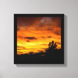 California Sunset Canvas Afdruk