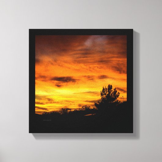 California Sunset Canvas Afdruk (Voorkant)